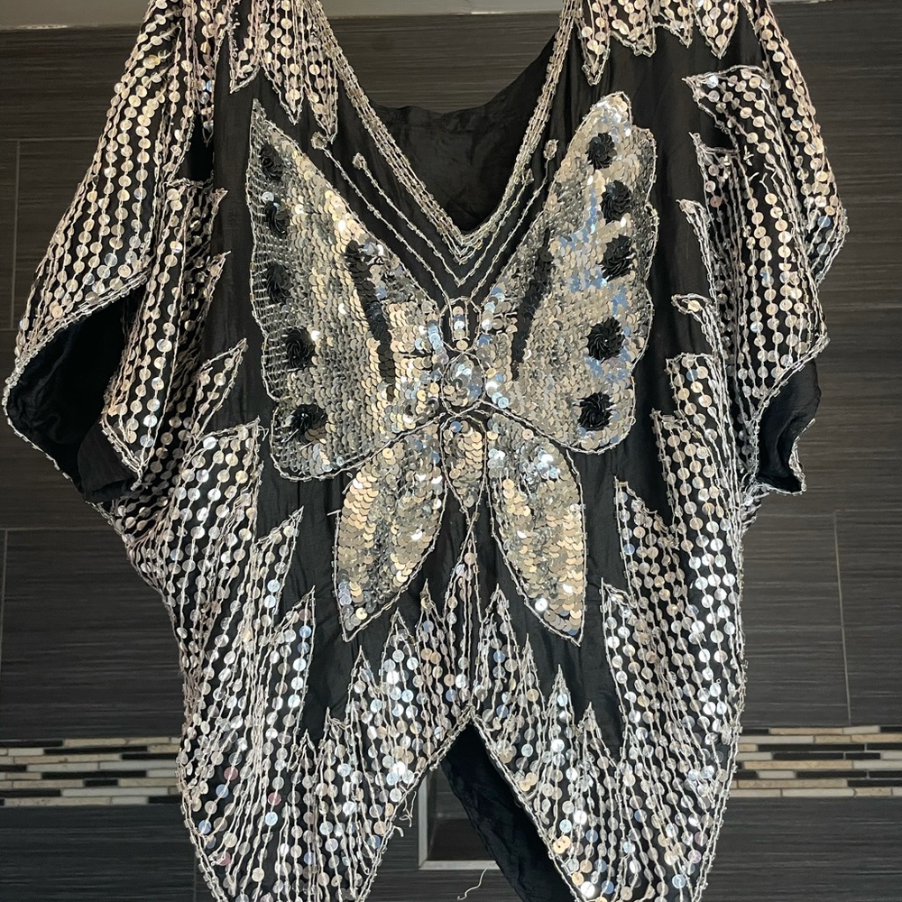 Sequin party top